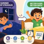 kids sleep schedule summer, how to reset child sleep schedule, summer sleep tips for kids, back to school sleep schedule, children's bedtime summer, Summer Sleep Schedule for Kids